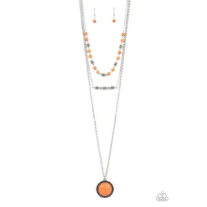 Sahara Symphony Orange Necklace