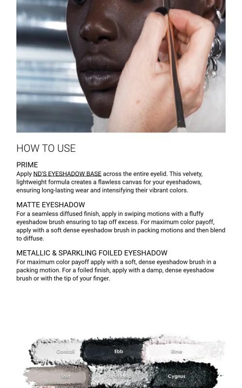 Natasha Denona Xenon Eyeshadow Palette - 15 Multi-Dimensional Shades for Makeup & Cosmetic Use - Glitter Glam White Smokey Versatile Hues Vivid Grays