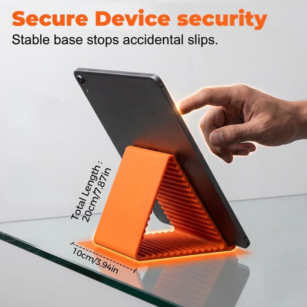 Portable Foldable Silicone Aluminum Phone Holder, 2026 New Flexible Silicone Phone Stand, Adjustable Airplane Phone Holder for Tablet Laptop Desk Travel Non-Slip Bed Office Treadmill Portable Foldable Silicone Aluminum Phone Holder, 2026 New Flexible Silicone Phone Stand, Adjustable Airplane Phone Holder for Tablet Laptop Desk Travel Non-Slip Bed Office Treadmill