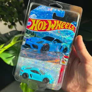(1 of 1) Custom Holographic Porsche 718 Cayman Hot Wheels (HW Premium)