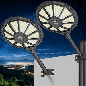 Solar Lights Outdoor, 590LED 6500K Flood Light Dusk to Dawn, Solar Outdoor Lights with Motion Sensor, IP66 Waterproof Solar Street Lights Outdoor for Yard, Pools