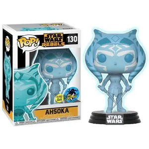 Funko Pop! Ahsoka Glow in the Dark, Holographic, Rebels 130 - 2017 LACC Exclusive Vinyl Figure in PopShield Protector