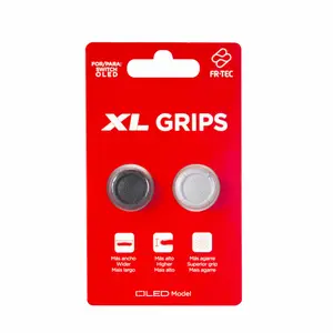 FR-TEC XL Grips for Nintendo Switch OLED - Black & Multicolour Foam Grip Accessories for Enhanced Control - Recommended for Ages 3+