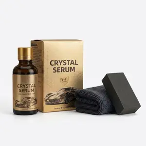 【Summervibes】Crystal Serum – Advanced Graphene Ceramic Coating for Cars(50ML),9H Graphene Coating for Auto Car Detailing,10+ Years of Long Lasting Car Protection,Gloss Hydrophobicty Anti Scratch