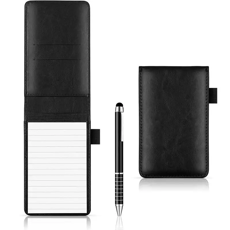 Portable Pocket Notebook, Travel Diary Notebook, 1 Count Mini Notebook with 50 Sheets Line Paper & 1 Count Pen, Small PU Leather Notebook, Writing Stationery, Office Stationery & Supplies, Travel Diary Journal, Lined Notebook