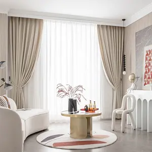 2pcs Premium Milk Chestnut Velvet Curtains, Light Blocking Sun Protection, Versatile Living Room Bedroom Curtains Arch, Room Decor Curtain, No Sheer Curtain Included