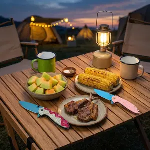 An excellent gift—sweet donut design, sharp blade, lightweight cutting tool for outdoor camping and picnics.