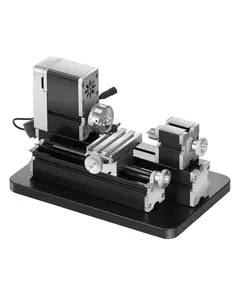Mini Metal Lathe Machine 2.76 x 5.12 Inches, High Speed Compact Lathe Bench Tool, 20,000 RPM, 36W Power, Precision Metalworking Lathe For Home Workshop, DIY Projects, Jewelry Making