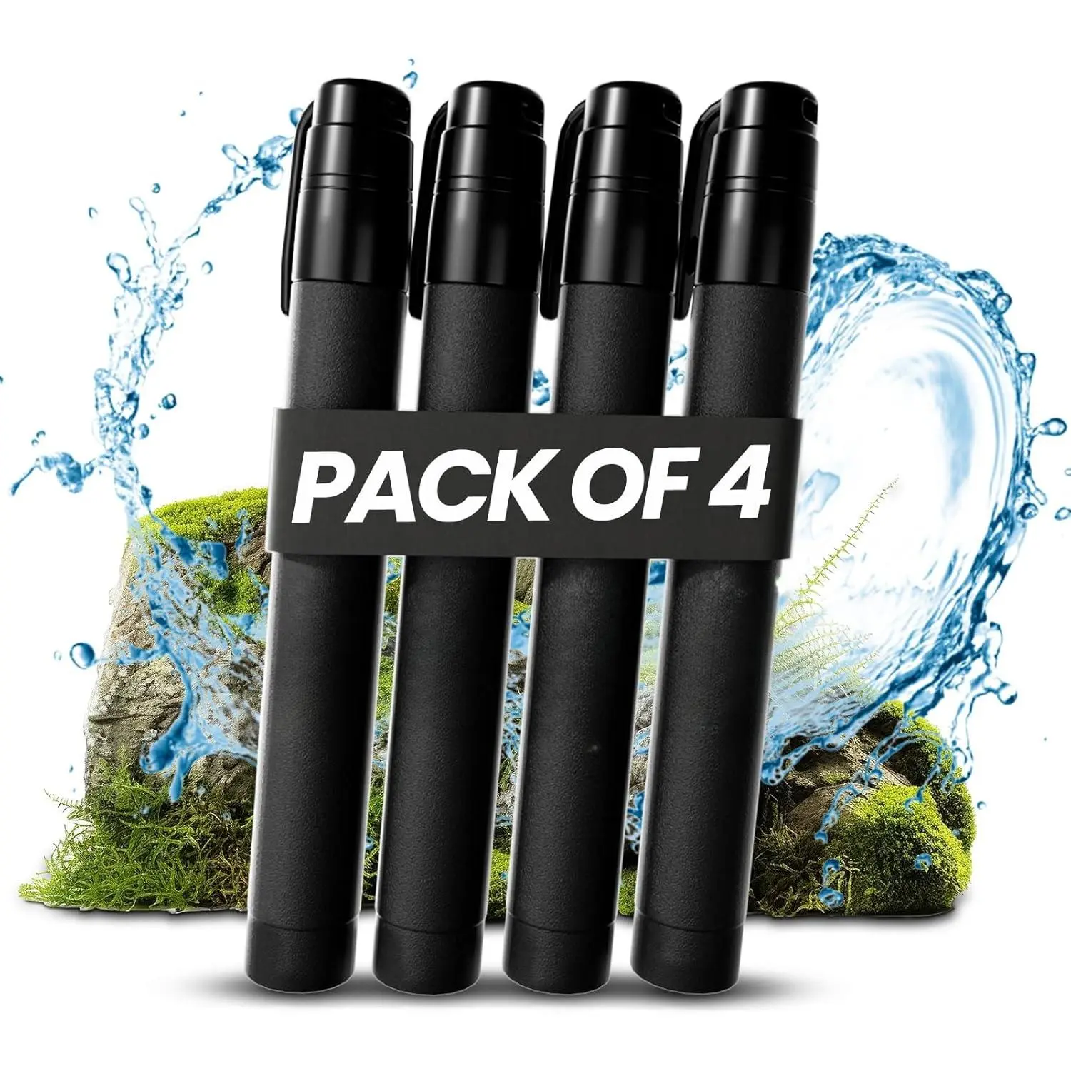 Portable Water Filter Straw , Essential Camping & Hiking Gear, Water Purification Straw for Travel, Biking and  Preparedness