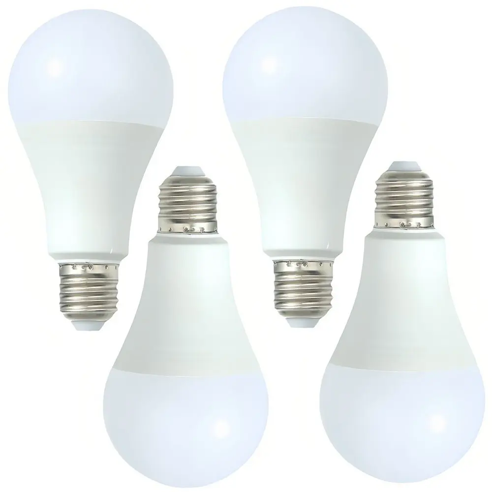 4-Pack Dimmable E27 Base LED Light Bulbs, 12W (60W Equivalent), 3-Level Adjustable Brightness, Low Energy Consumption, Eye-Friendly Light Fixtures for Home Improvement