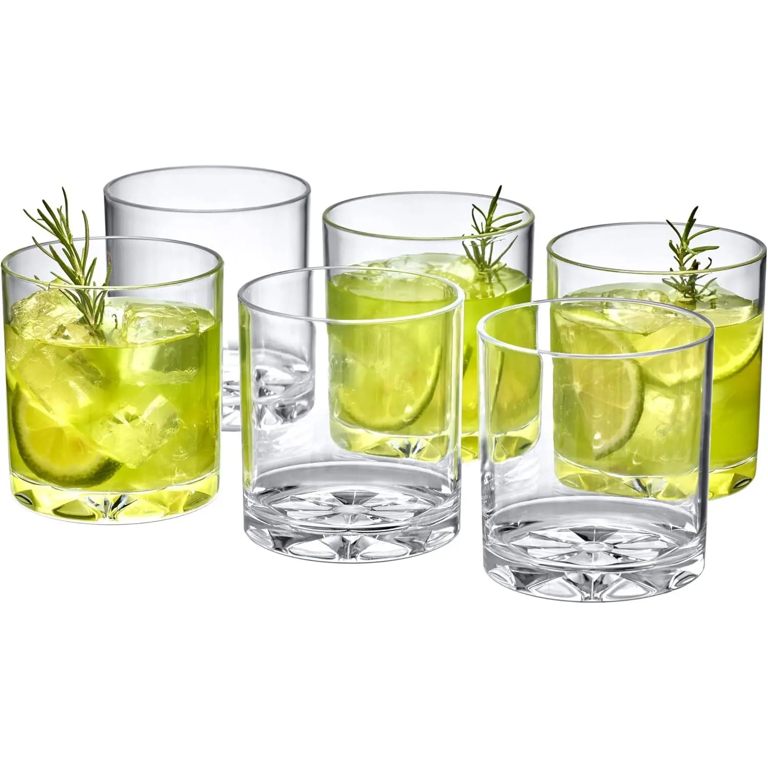 - Liberty - 12-Ounce Plastic Tumblers (Set of 6), Plastic Drinking Glasses,  Plastic Cups, , Shatter-Proof, Dishwasher-Safe (Made of Plastic, NOT Glass)