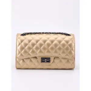 Quilted Crossbody Purse for Women Trendy Ladies Shoulder Bag with Chain Strap Flap Designer Purses Flap Crossbody Purse