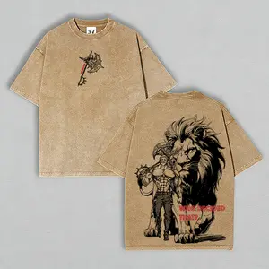 Seven Deadly Sins Escanor Oversized Tee - Who Decided That Pride Sin Retro Graphic Heavy Cotton Unisex Anime Streetwear Gift For Fans1