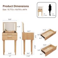 [Natural]  Vanity Desk Only 