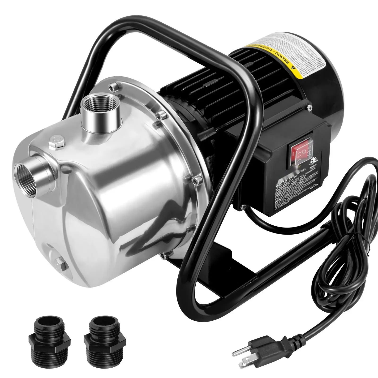 Shallow Well Pump Portable Garden Water Jet Pump 1.1HP 978 GPH 131 ft Head For Home Irrigation, Outdoor Water Transfer, Self-Priming, Durable Construction, Low Noise Operation, Ideal For Shallow Wells And Farm Use