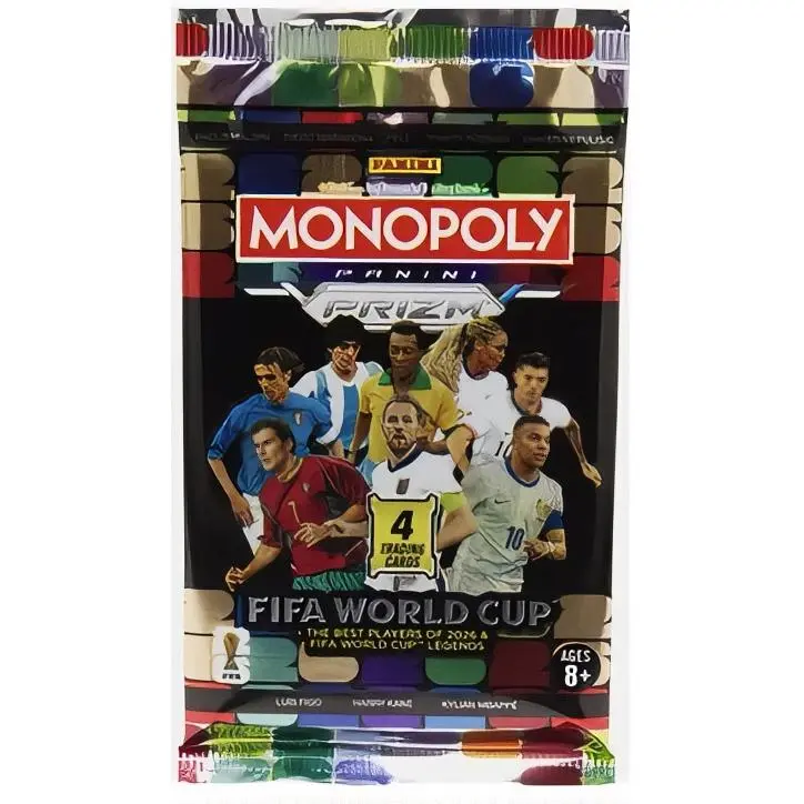 Panini Monopoly Prizm FIFA World Cup 2018 Trading Cards - 4 Cards per Pack - Ideal for Collectors Ages 8+