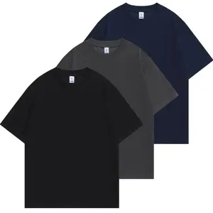 Men's Heavyweight Cotton Oversized Plain T-Shirt, Blank Crew Neck Tee, Ideal for daily casual, street style, layering, gym, and versatile everyday outfits