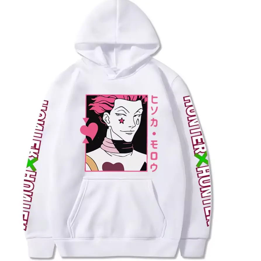 Japanese Anime Hoodie with Hisoka, Kurapika, and Gon Freecss in Fashionable Design
