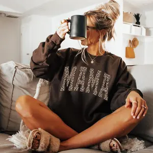 Leopard Mama Sweatshirt | Cute Mom Life Crewneck | New Mom Sweater | Mother’s Day Gift for Her