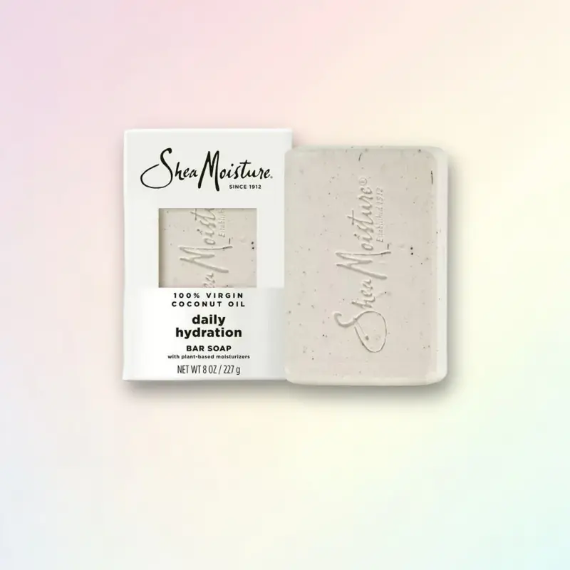 SheaMoisture 100% Virgin Coconut Oil Bar Soap 8oz - for Body Face, Moisturizing, 8 Ounce