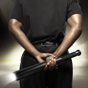 Aluminum Alloy Baseball Bat Flashlight, Adjustable Three Modes, High Brightness 500 Lumens, Outdoor LED Torch for Unisex Use, Super Bright Flashlight