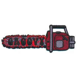 Groovy Chainsaw Iron-On Patch