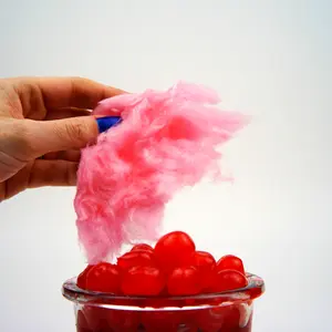 Cherry Flavored Cotton Candy - Sweet Snack Candy Snack Sweet