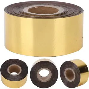 Hot Stamping Foil Paper with 1.2 x 400ft, Hot Foil Stamping Paper for Leather Bronzing Machine PU Heat Transfer Anodized Gilded Paper DIY Decoration for Cloth Package Box