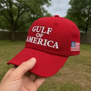 Gulf Of America Hat, Embroidered Patriotic Hat, Republican Hat, Trump 47, Donald Trump, MAGA Classic Hat, Support Trump, Hat With USA Flag