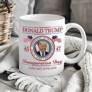 Donald Trump 47th Coffee Mug, President of America, Inauguration Day Mug, Make America Great Again Mug, Trump Supporters