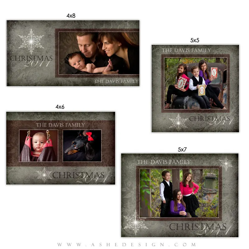 Christmas Photo Card Set - Yule Tide