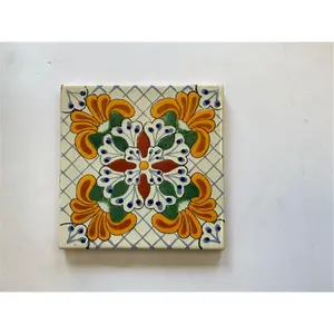 Talavera L121 6X6 6 x 6 in. Mexican Decorative Tiles, L121 - Pack of 4