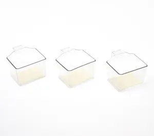 Cella Set of 3 Small Fridge Door Hanging Baskets w/ Liners