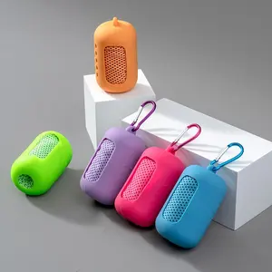 Summer Ice Silk Cooling Towel Instant Cold Feeling Sport Sweat Towel for Outdoor Fitness Gym Yoga Running Camping, Absorbent Quick Dry Reusable Cooling Towel with Silicone Case, Portable Lightweight Summer Heat Relief Essentials