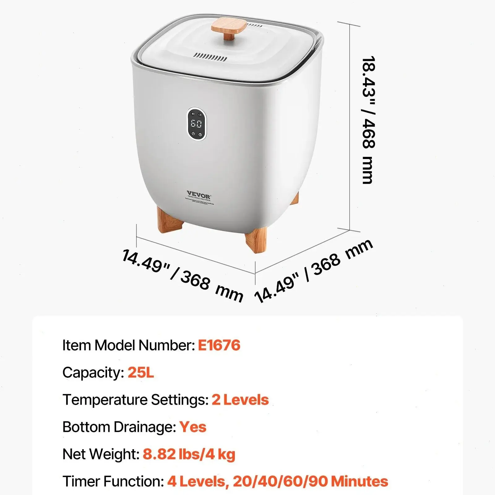 25L - Upgraded LED Screen & Gray