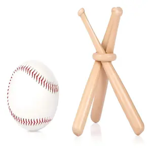 Baseball Bat Display Stand, Wooden Ball Holder, Decorative Centerpiece, Table Top, Designed for Baseball Sports Enthusiasts
