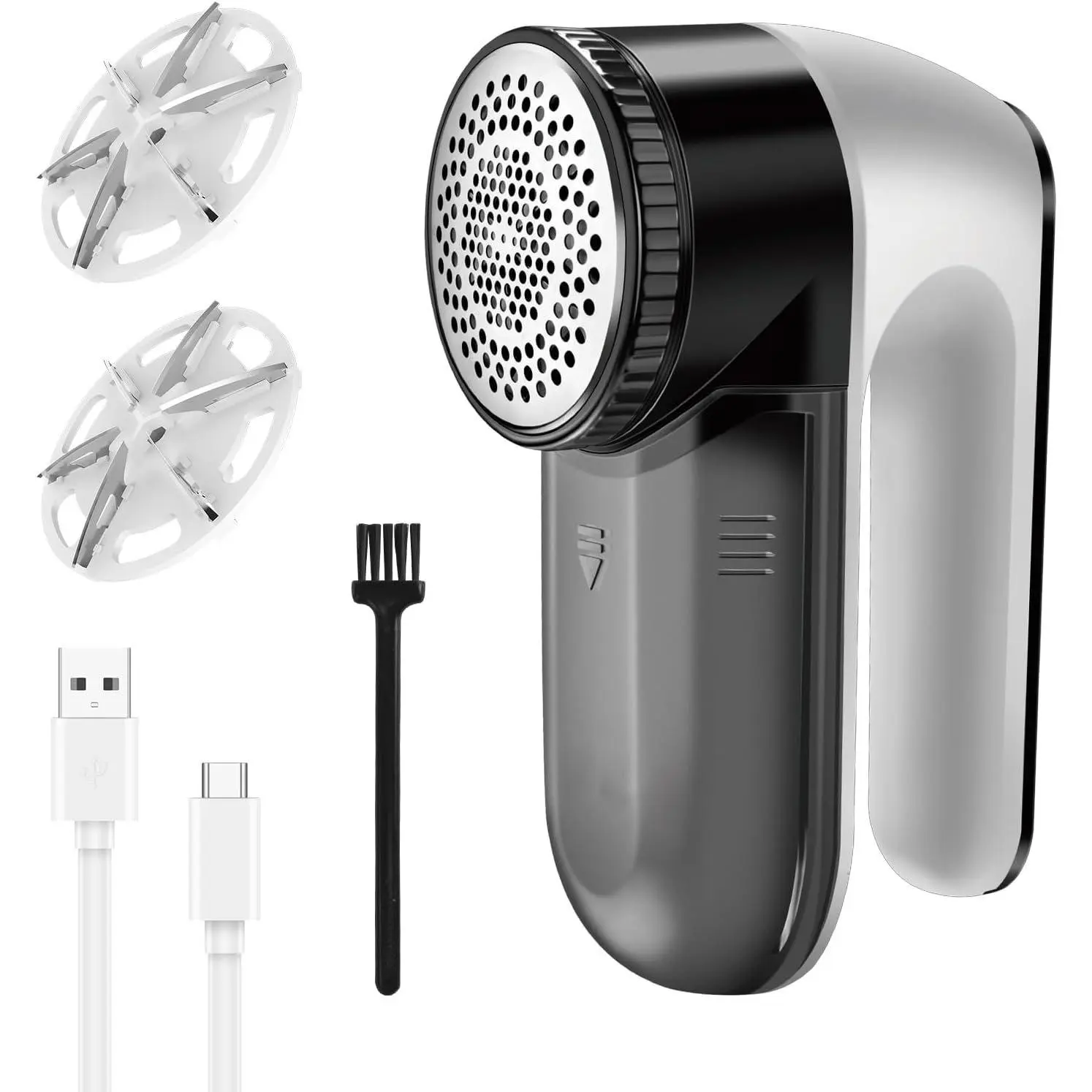 Fabric , Lint , Lint Remover Rechargeable Sweater Defuzzer Sweater Shavers to Remove Pilling for Clothes, Couch, Furniture, Fuzz Remover (6 Leaf , 2 Extra )