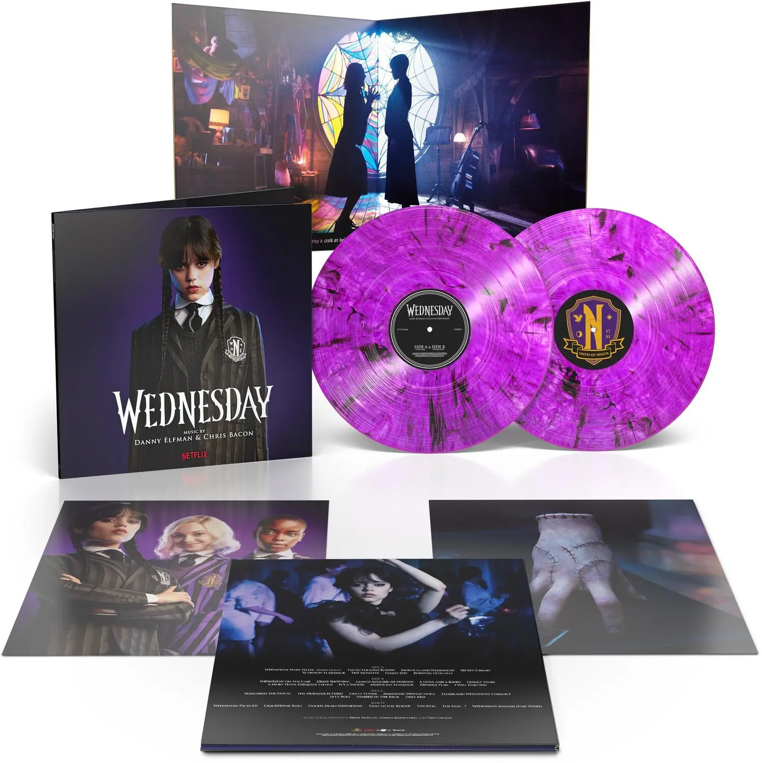 Danny Elfman - Wednesday (Original Soundtrack)  [VINYL RECORD - LP] Colored Vinyl, Purple, Smoke