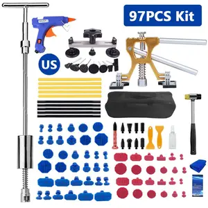 2 in 1 Car Dent Repair Tool Kit, 1 Set Car Door Dent Puller, Paint-free Body Dent Remover, Small Dents Hail Damage Repair Set, Vehicle, Paintless Dent Repair Machine