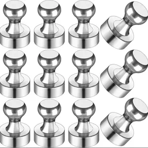 12-Piece Fridge Magnet Set, Refrigerator Magnet, Strong Magnetic Small Magnets for Whiteboard, Ideal for Office Classroom Kitchen Use, Durable Multifunctional Accessories