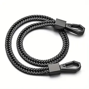 1pc Keychain Long Wallet Belt Chain - Pants & Jeans Keyring Clip. Anti-Loss Key Ring Jewelry for Men.