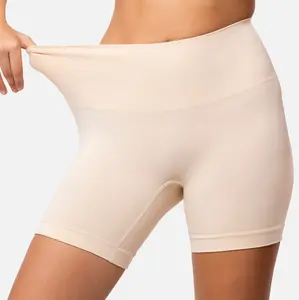 Underoutfit - Dual Function Thigh Protectors 5" -  Anti Chafing Thigh Protector with Light Waist Smoothing Seamless Comfortable Slip Shorts for Women Under Skirts & Dresses Lightweight Womenswear