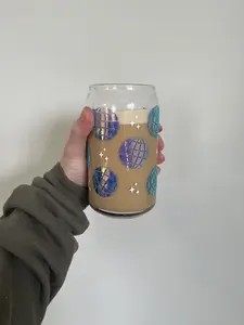 Disco Ball Star Soda Can Cup