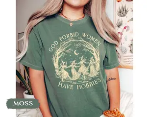 Comfort Colors God Forbid Women Have Hobbies Shirt, Halloween Witch Shirt, Feminist Witch Shirt, Salem Witch 1692 Shirt, Spooky Season Shirt