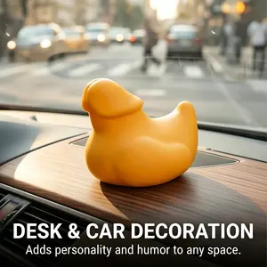 4 Pack 3D Printed Mini Ducks | Funny Car Dashboard Accessories | Prank Toys for 4x4 Enthusiasts | Office Desk Decor