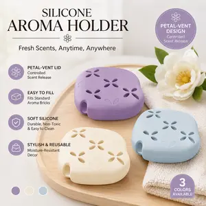 Silicone Aroma Holder | Fresh Scent Air Freshener Case for Bathroom & Home