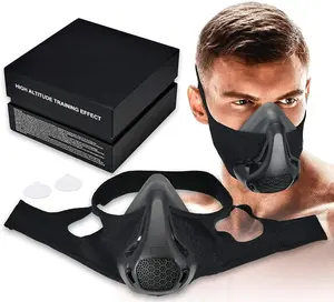 High Altitude Mask,  Workout Mask Men to Improve Lung Capacity, 24 Level  Resistance Fitness Mask to Upgrade Endurance, for All : Running, Cardio, Cycling, Gym