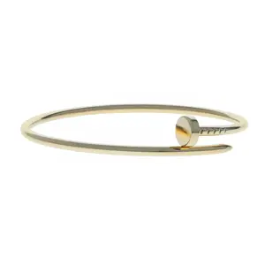 Pre-owned Cartier Juste Un Clou Small Bangle Bracelet Size 16