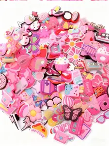 Women's Shoe Accessories Set, Random Color Decorative Pins & Gift Sandals, Fashionable Bird Design Footwear