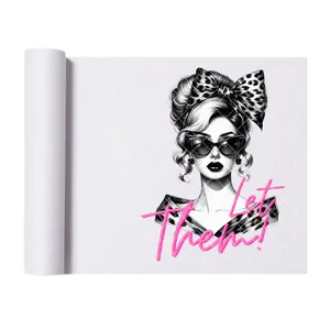 Let Them Glam Babe - Direct Print Film Transfer for Trendy T-Shirts, Cotton, Polyester & Blends - High-Quality Print